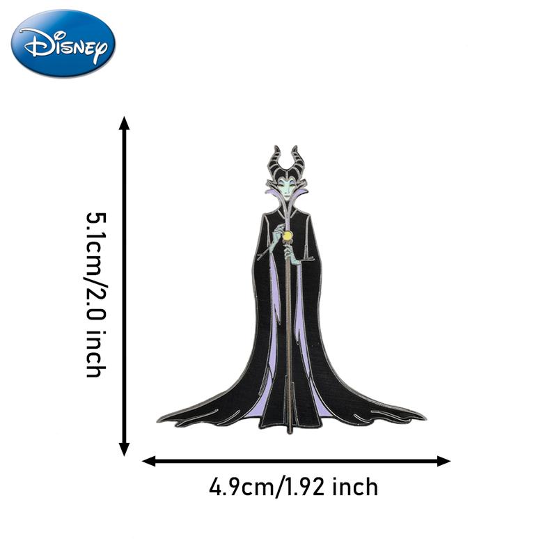 3PCS Disney Classic Villain Pin Officially Licensed Black Magic Maleficent Evil Queen Ursula Anime Brooch Backpack Decoration Jacket Lapel Anti-Rust Exquisite Alloy Enamel Gift