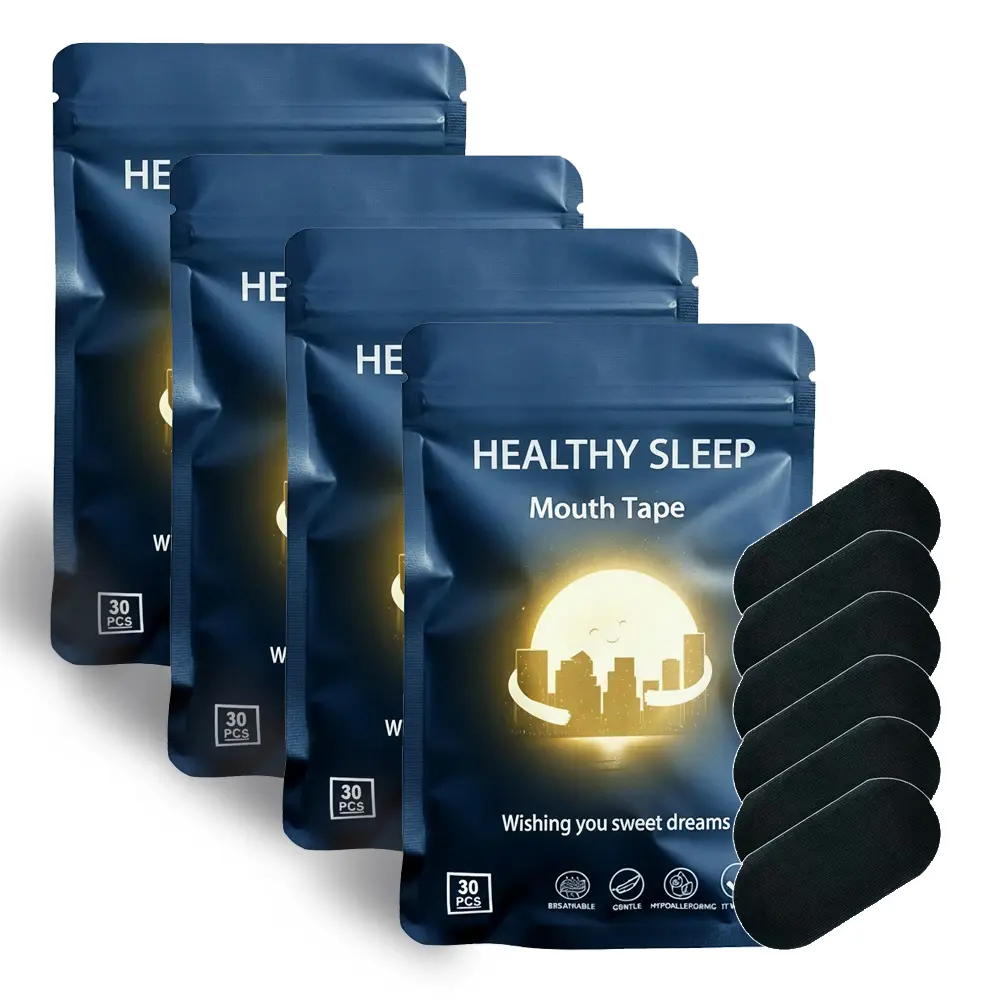 Mouth Tape Tape for Sleeping 30/60/120 for 1/2/4 Month supply , Hypoallergenic Gentle Adhesive, Mild Tape, Sports Accessories, Black and Pink ， Comfort super breathable promotes restful Sleep， ultra， sleep aid healthcare ， Anti-Snoring， sensitive skin