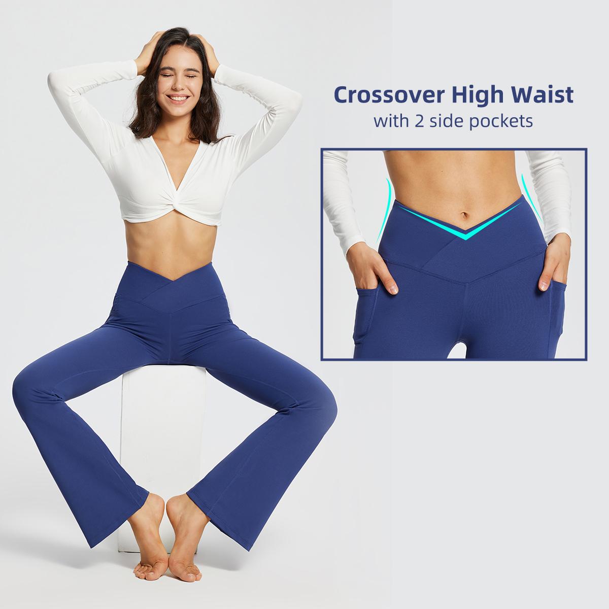 baleaf 29''/32''/34'' inseam Women Flare Leggings Crossover V-Cut Yoga Pants Flare Khakis High Waist Casual Workout Lounge Tall Bottom Pockets Petite Girls Forbidden Pants baleaf 29''/32''/34'' inseam Women Flare Leggings Crossover V-Cut Yoga Pants Flare Khakis High Waist Casual Workout Lounge Tall Bottom Pockets Petite Girls Forbidden Pants