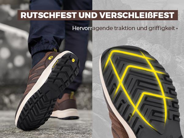 FitVille Men's Explorer Outdoor Slip-On Sneakers V2 Durable Synthetic Leather Rubber Sole for Casual Walking and Running Outdoorfun Athletic Shoes Mesh Shoes