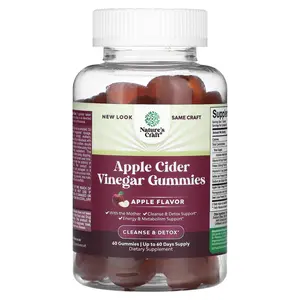 Nature's Craft Apple Cider Vinegar Gummies, 60 Gummies