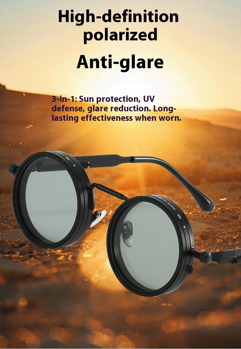 Vintage TikTok Famous! 9-Level Adjustable Polarized Sunglasses - Retro Polarized Lens for Outdoor Activities, Anti-Glare, 100% UV Protection Vintage TikTok Famous! 9-Level Adjustable Polarized Sunglasses - Retro Polarized Lens for Outdoor Activities, Anti-Glare, 100% UV Protection