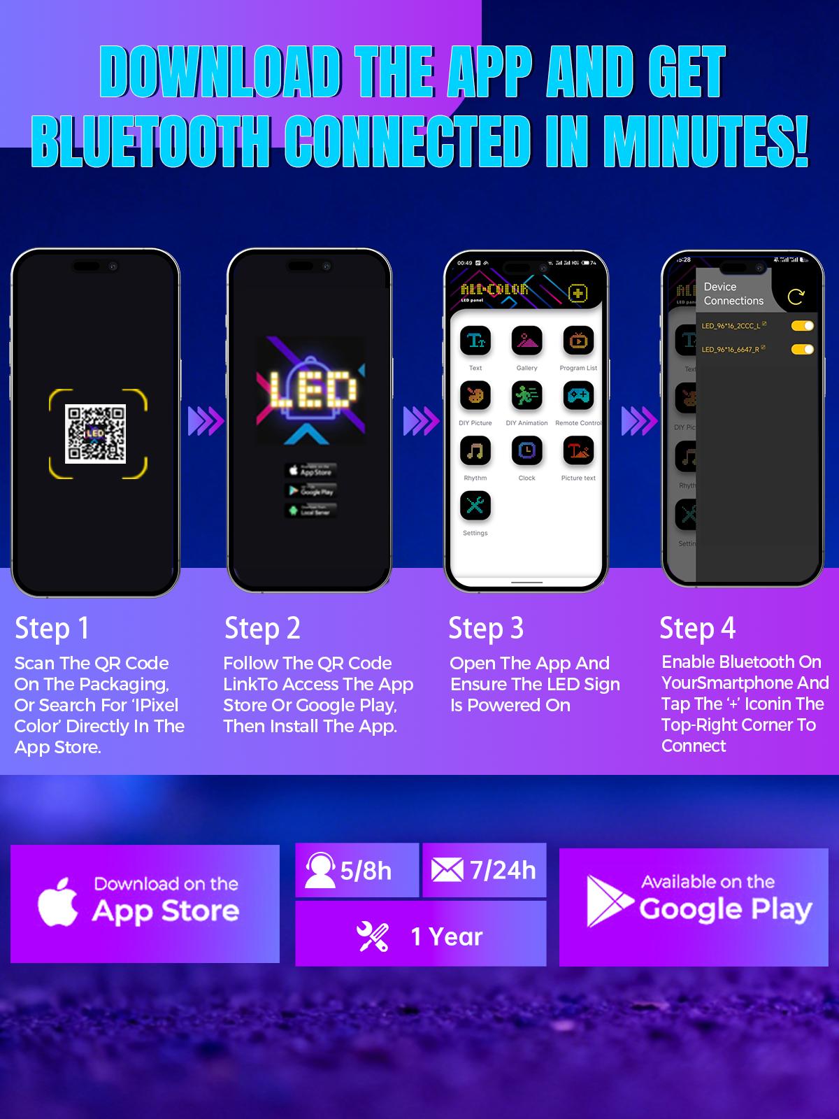 Howdot Devil's Eye High-Brightness LED Windshield Display, 15*4''/23*5'' Programmable LED Matrix Panel, Ojos Led Para Carro, USB-Powered with Remote & App Control for Sedans, SUVs & Medium Trucks