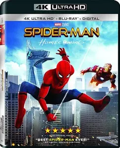 Spider-Man: Homecoming  [4K ULTRA HD BLU-RAY MOVIE] With Blu-Ray, 4K Mastering, Dubbed, Subtitled, Widescreen, 2 Pack