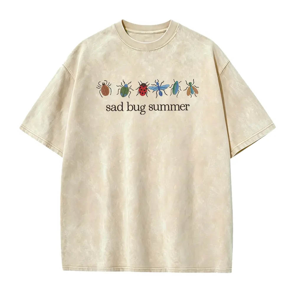 Sad Bug Summer Shirt, Indie Folk Concert Tee,Vintage Collage T-Shirt, Retro Insect Shirt