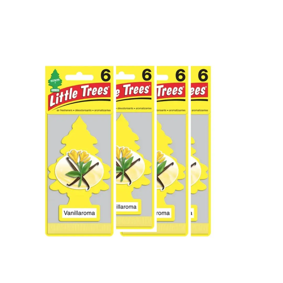 CAR-FRESHNER LITTLE TREES Hanging Paper Car Deodorizer, Vanilla Scented Fragrance Set, 24-Pack for Home or Vehicle, Car Fragrance Set
