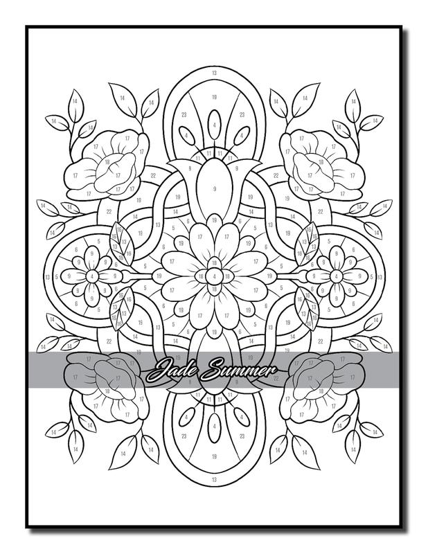 Color by Number Flowers: An Adult Coloring Book with Fun, Easy, and Relaxing Coloring Pages (Color by Number Coloring Books)