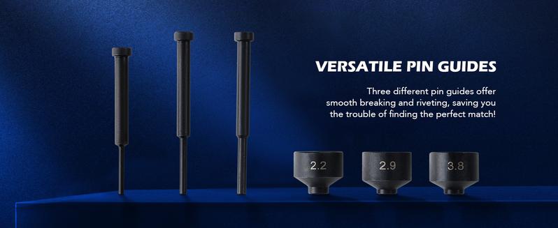 Orion Motor Tech 19pc Chain Breaker Tool Kit with C Frame 3 Anvils 5 Break Tips, Dirt Bike ATV Motorcycle Chain Breaker Chain Link Removal Tool Chain Repair Tool for Cam and 25 to 630 Chains Red/Bule , Limited Time Deal