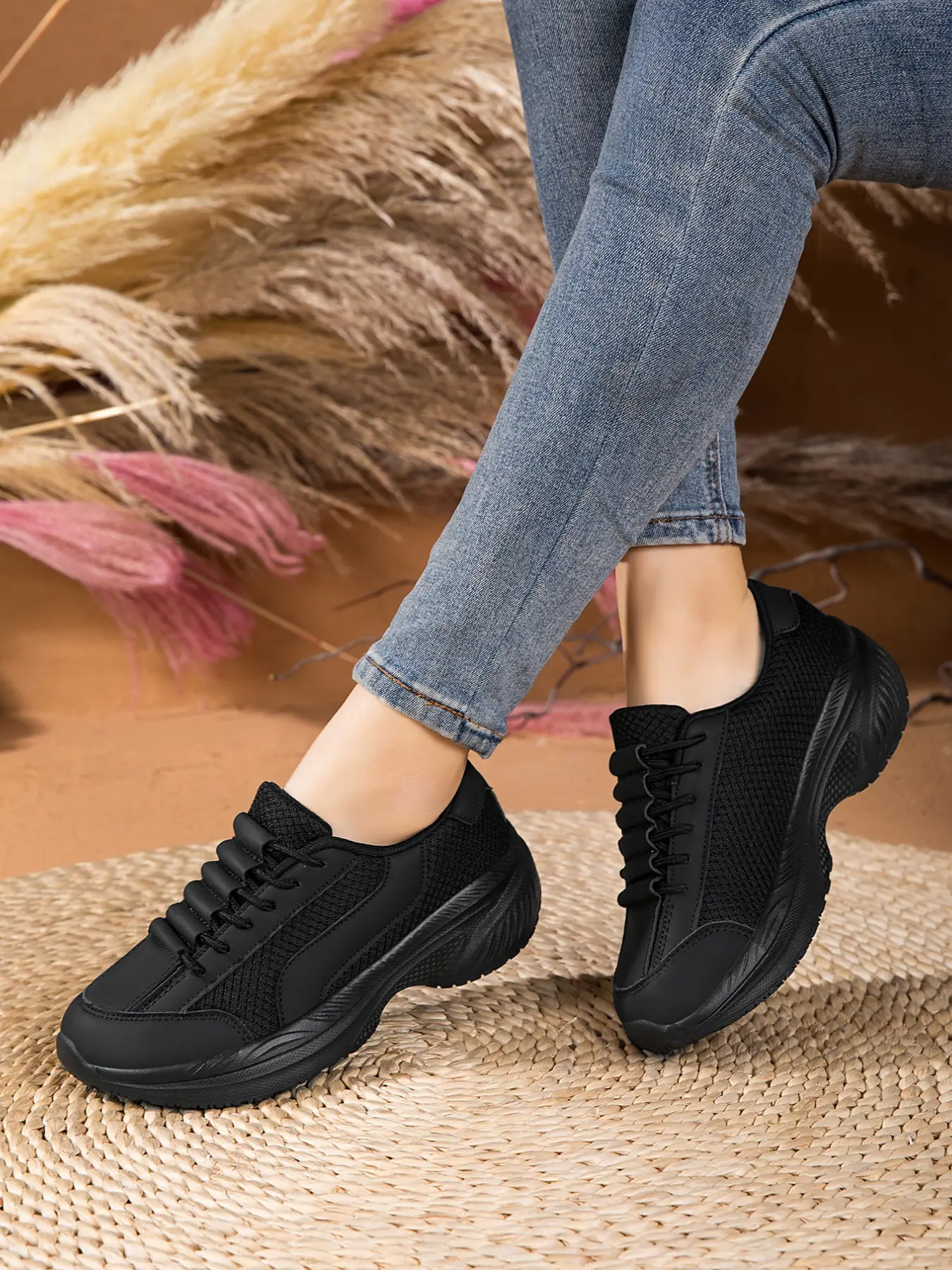 Women's Crochet Summer Outdoor Sneakers, Minimalist Running Shoes, Breathable Mesh Running Fitness Shoes, Unisex Couple Slip-On Anti-Slip Training Shoes, Workout Sneakers