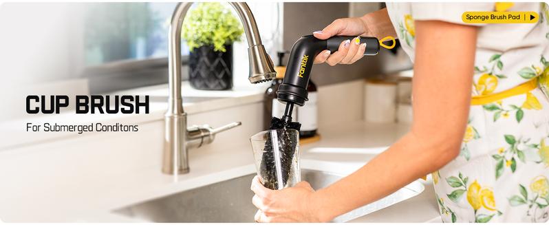 Fanttik G9 Handy Cordless Electric Spin Scrubber, MagnaStorm Motor, Dual-Speed, 5 Brush Heads, LED Display, IPX7 Waterproof, 2500mAh with Type-C Charging, for Kitchen, Sink, Tile, Stove Cleaning Tool