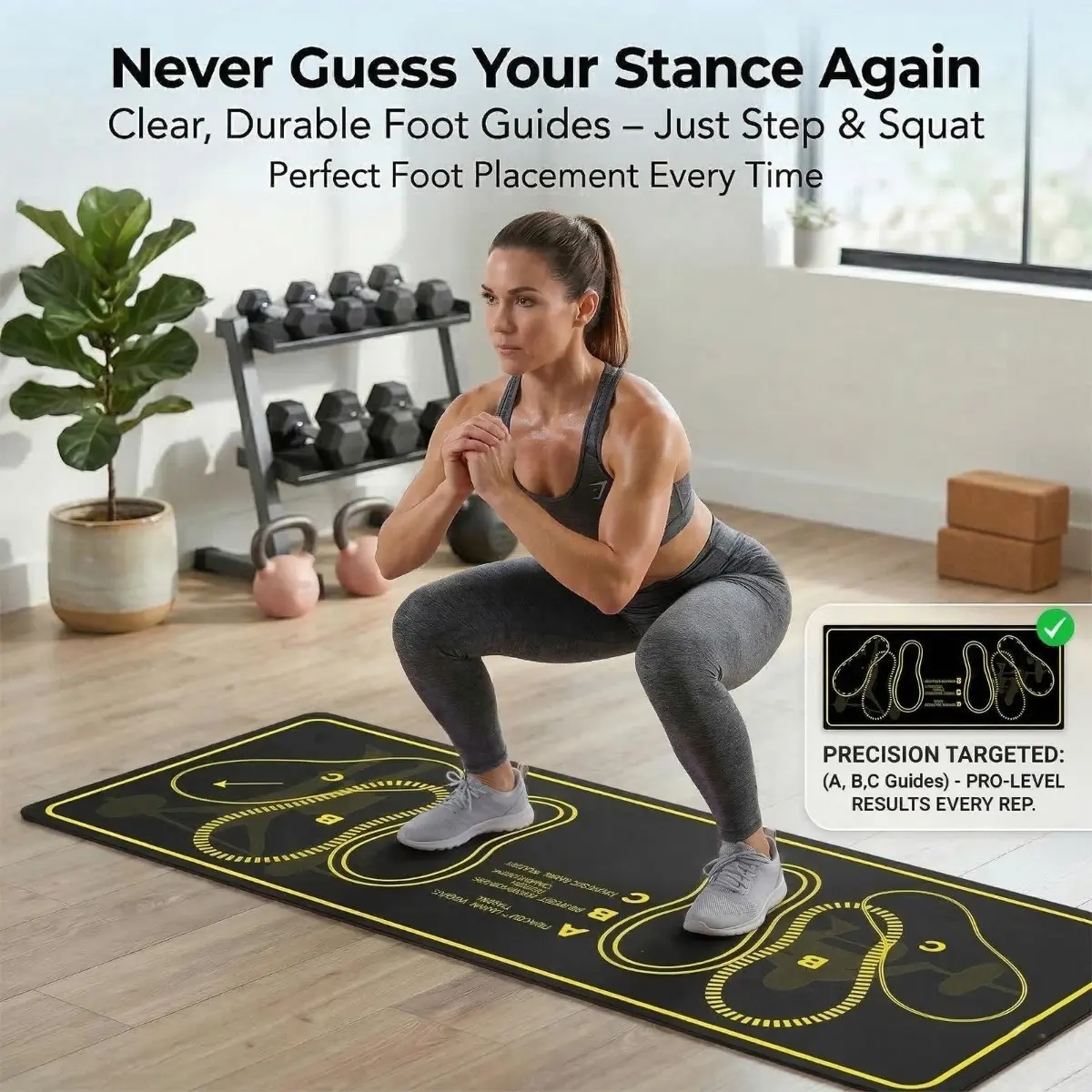 Yoga Mat Non Slip Exercise Mat for Home Workout Sweat Absorbent Foldable Fitness Mat Diatomaceous Earth Mat Quick Dry Easy Storage Thick Cushion Anti Tear Floor Mat for Gym Pilates Stretching