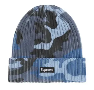 Supreme Overdyed Beanie SS26 Blue Camo