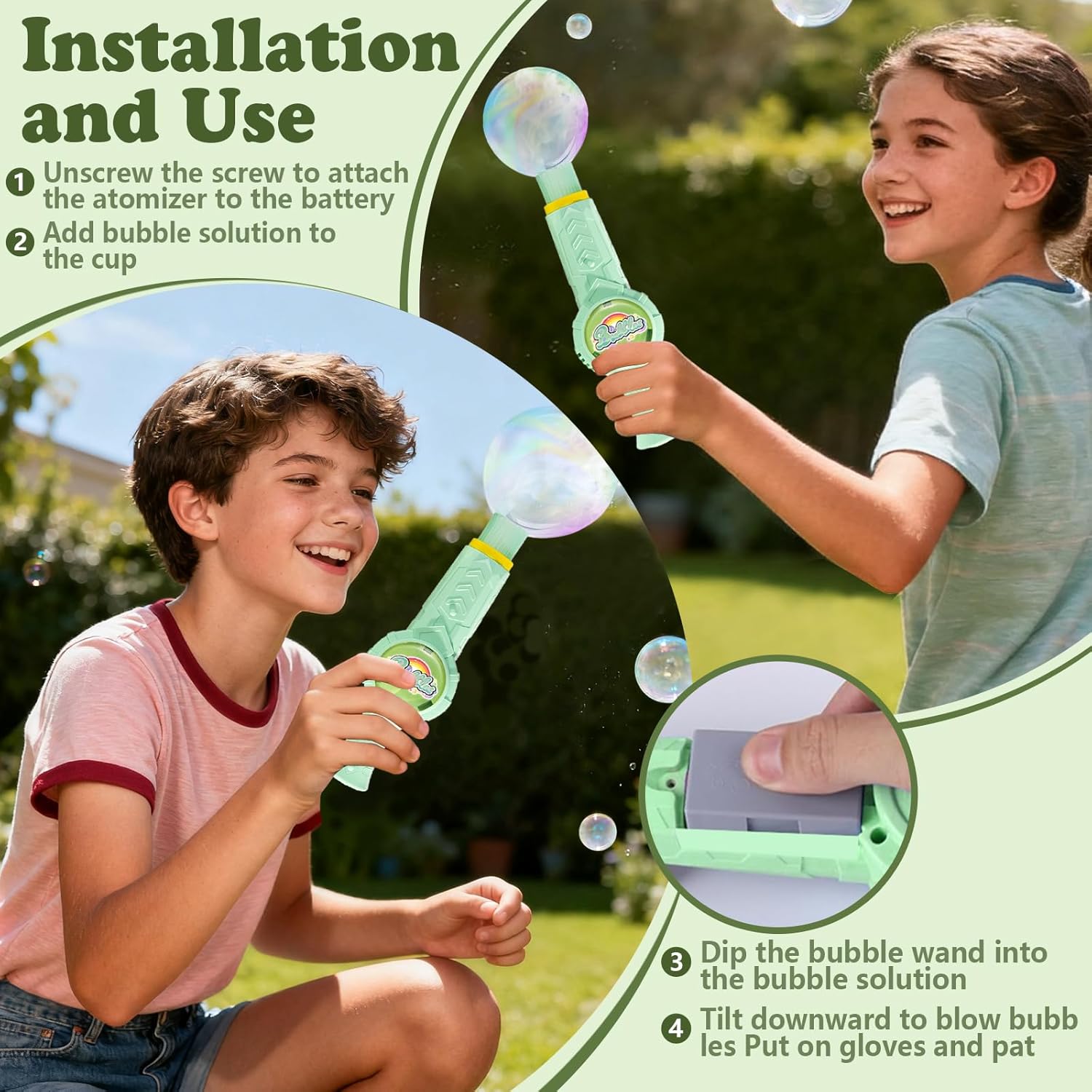 Fog Bubble Machine, Rechargeable Automatic Electric Smoke Bubble Machine, Magic Smoke Bubble Maker, Colorful Lights & Music, Bubble Fog Game for Parties, Beaches, Summer