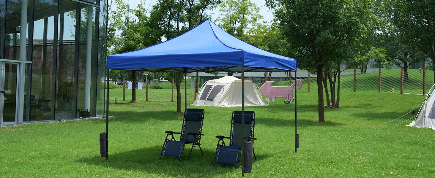 【Deal】Sweet Furniture Instant Pop Up Canopy Tent with Sand Bags - 10ft x 10ft Outdoor Shade Shelter for Parties, Camping, and Beach 【Deal】Sweet Furniture Instant Pop Up Canopy Tent with Sand Bags - 10ft x 10ft Outdoor Shade Shelter for Parties, Camping, and Beach