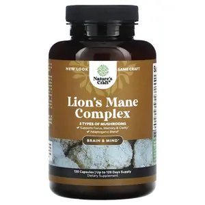 Nature's Craft Lion's Mane Complex, 120 Capsules