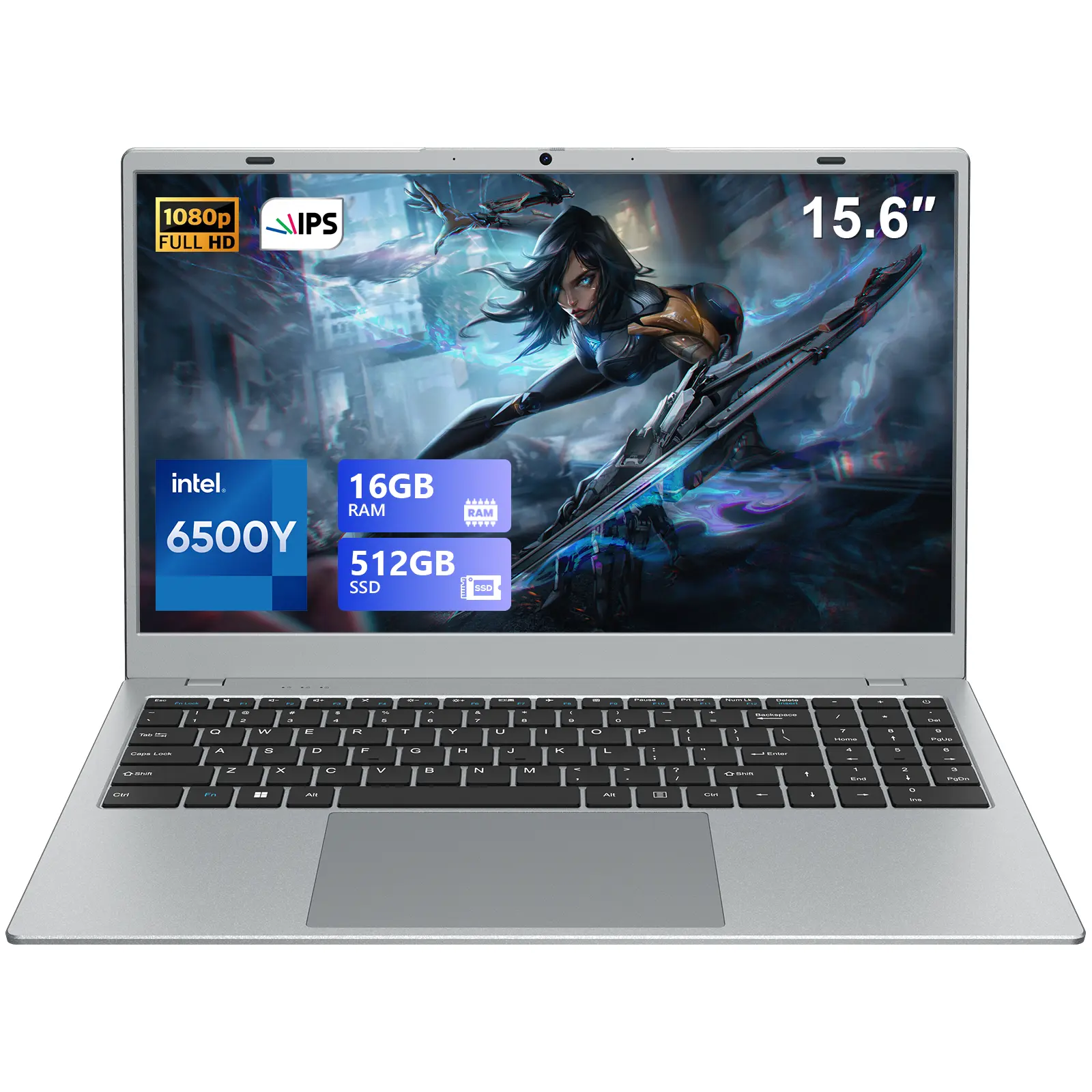15.6-Inch 2026 Lightweight Laptop Computer, 13th Gen Intel Pentium Gold 6500Y (Up to 3.4GHz), 16GB RAM, 512GB/240GB SSD, 1920x1080 FHD Display, Camera Privacy Shutter Slider, Wi-Fi, Fast Performance for Everyday Work & Entertainment, Laptops, Usb 3.0