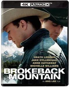 Brokeback Mountain  [4K ULTRA HD BLU-RAY MOVIE] 4K Mastering, Ac-3/Dolby Digital, Widescreen