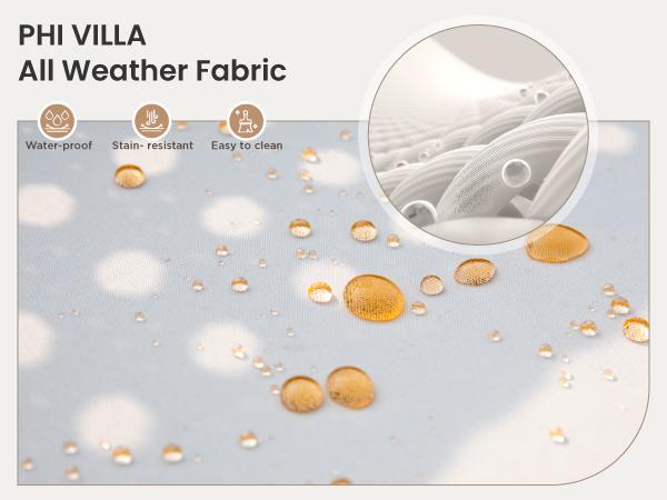 Phi Villa 4-Piece Patio Conversation Set - Wicker Chairs, Acacia Wood Coffee Table, Solid Wood Tabletop, Durable & Stylish Outdoor Design Furniture, Deals for You