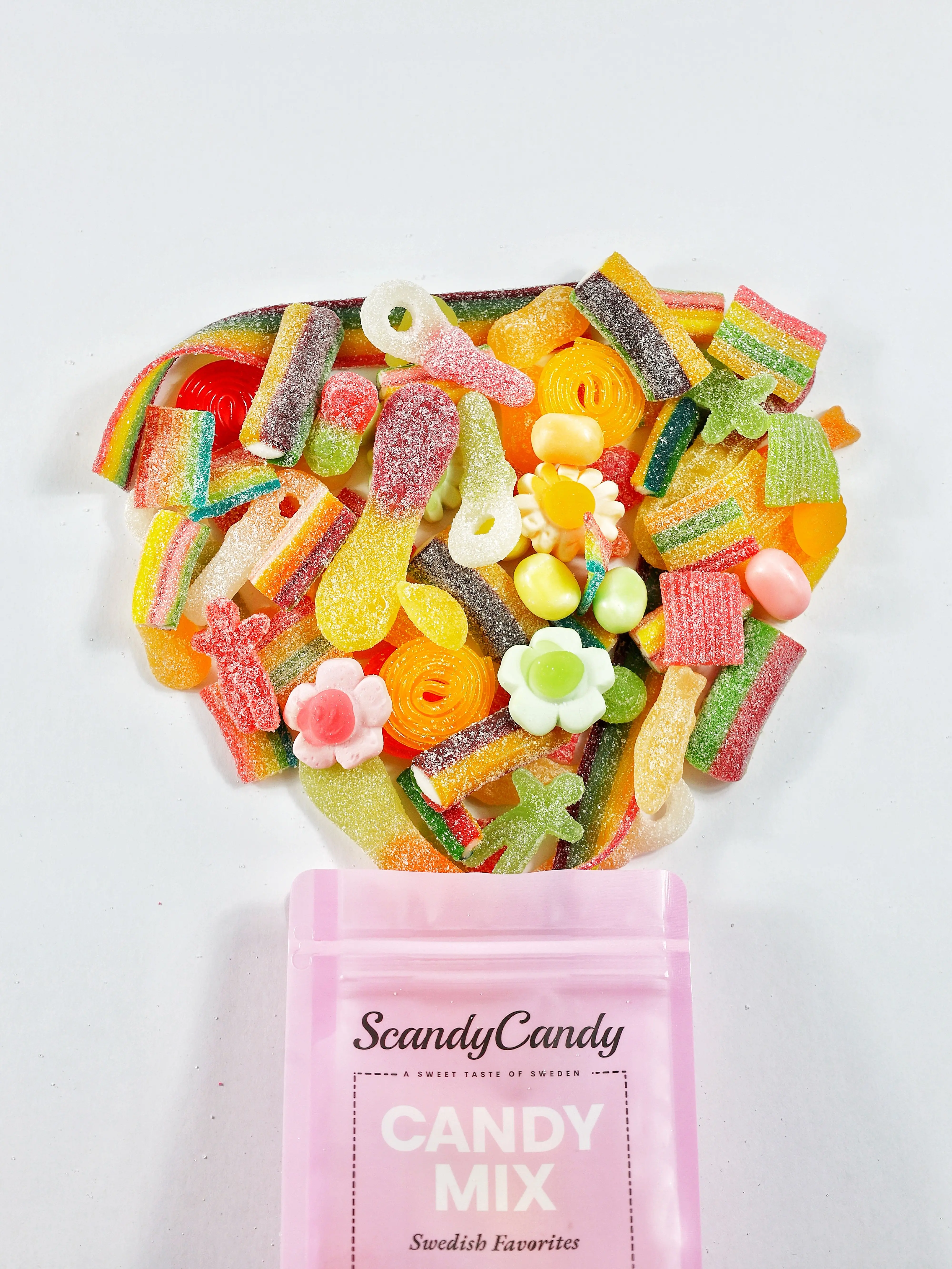 1lb Rainbow Mix - ScandyCandy Sweet & Sour Swedish Candy Mix