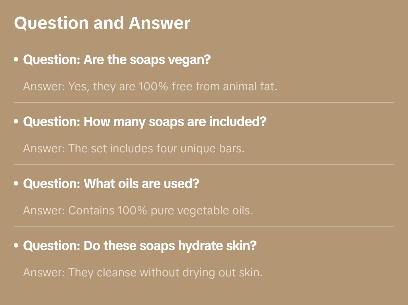 Natura Multipack Bar Soap Set of 4, Vegan Hydrating Açaí, Andiroba, Passion Fruit & Brazil Nut Soaps