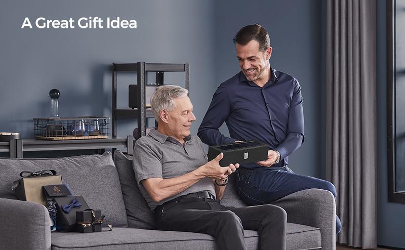 【NO WATCH】SONGMICS HOME Watch Box,  Case with Large Glass Lid, Removable Watch Pillows, Watch and Jewelry Box Organizer, fathersdaygift