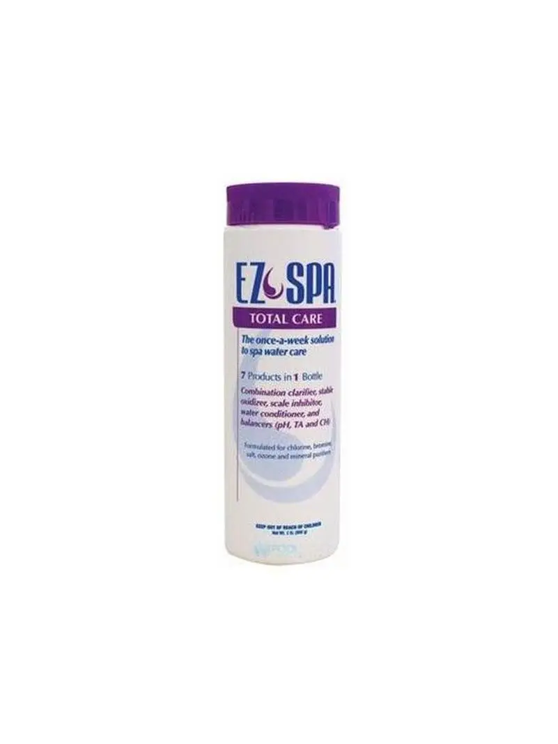 API EZ SPA Total Care Saltwater Water Conditioner - EZSTC2 Model, 2 lbs Granular Blend Balancers, 7-in-1 Concentrated Stable Oxidizer, Weekly Use, Scale-Free, Prevents Foam & Problems, 7 Products in 1 Bottle Saltwater Treatment
