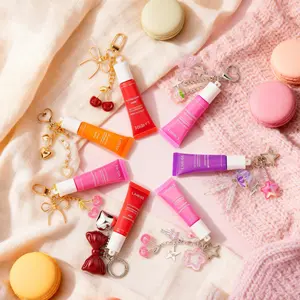 Lip Balm Keychain for LANEIGE 0.35 Oz Lip Balm, Lipgloss Bag Charm Cap Gift For Her（No Lip Balm Include）