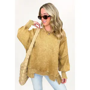 August Glow Acid Wash Pullover -  BACK IN STOCK