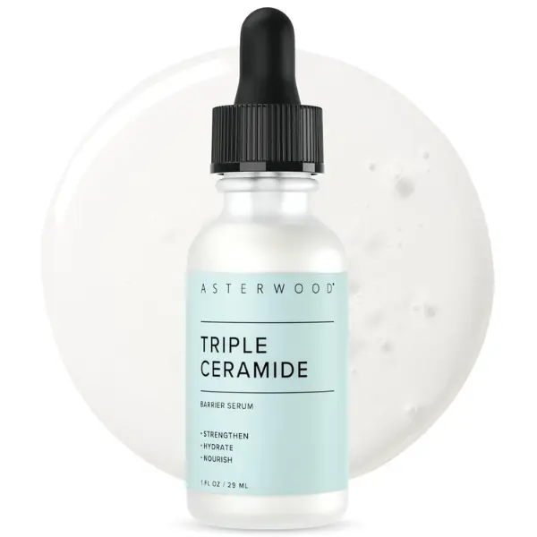 Triple Ceramide Barrier Serum – Hydrating, Calming, & Barrier-Restoring Skin Facial Serum - with Triple Ceramide Complex, Squalane, Hyaluronic Acid - Fragrance-Free, Cruelty-Free - 1 Fl Oz
