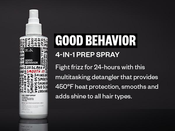 IGK VOLUME FOR DAYS BUNDLE | Good Behavior 4-in-1 Prep Spray + Big Time Volume & Thickening Mousse + No Limit Dry Volume & Thickening Spray | 564ml | 19.1 oz