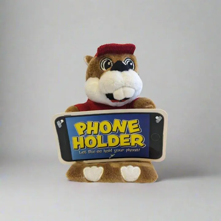Buc-ee's Stylish Weighted Mobile Phone Stand - Compact Travel Center Accessory for Easy Viewing, Quick Access - Iconic Mascot Design for Everyday Smartphone Use, Accessories Holder