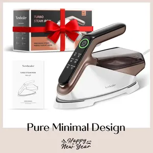 Newbealer Steam Generator Iron for Clothes – 1500W, 2 Bar Turbo Steam, 4 Modes, Self-Cleaning, 360° Anti-Drip
