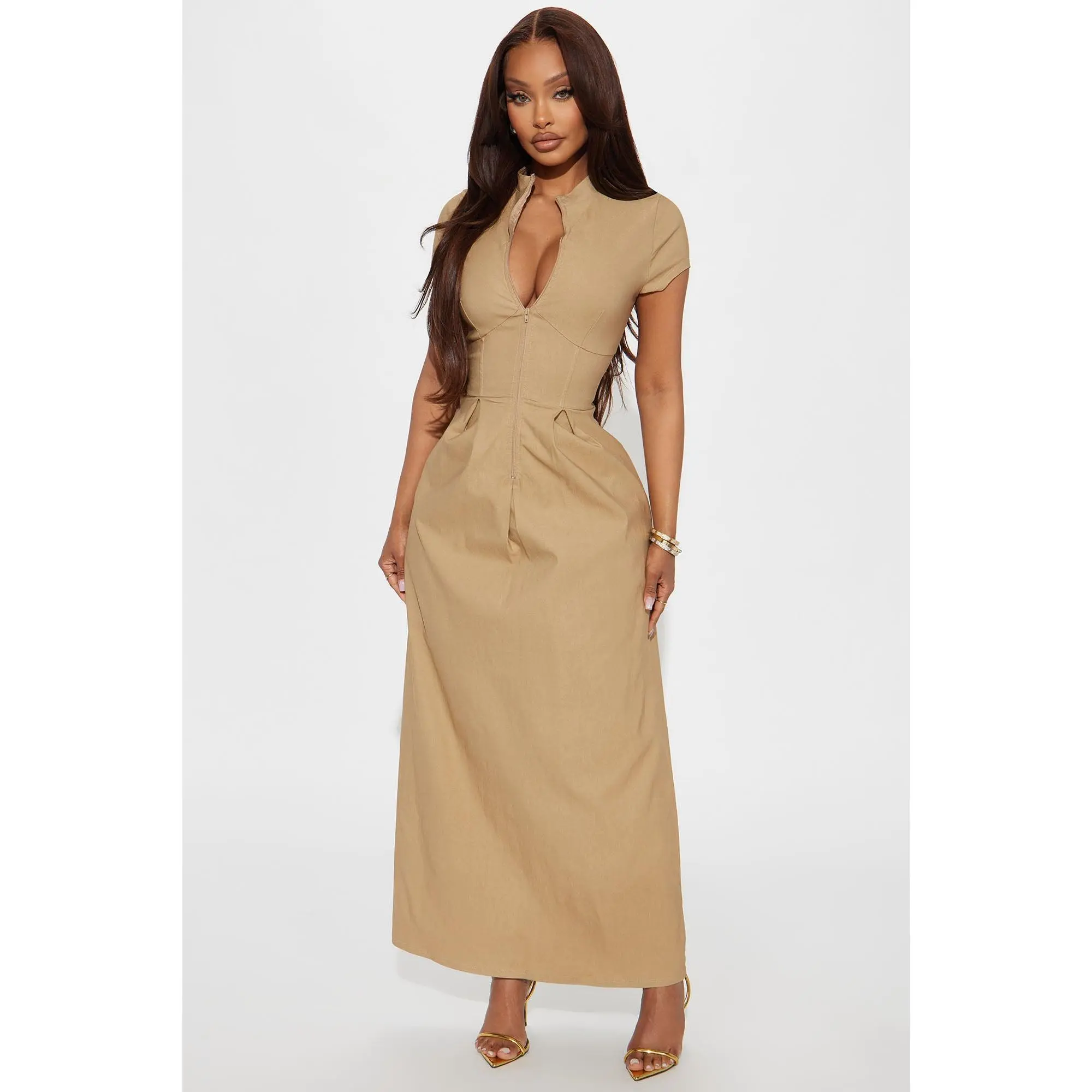 Too Busy To Care Maxi Dress - Mocha