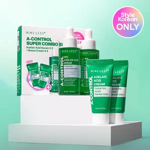 [NINELESS] Azelaic Acid Serum Duo Set (Free Gift  Azelaic Acid Cream 15ml (2ea)) - Balanced Skin, Reduce Dark Spots