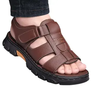 Men'sTrendySandalsWithAdjustableHook&LoopFastener,CasualOutdoorWalkingShoesWithAssortedColorsGift