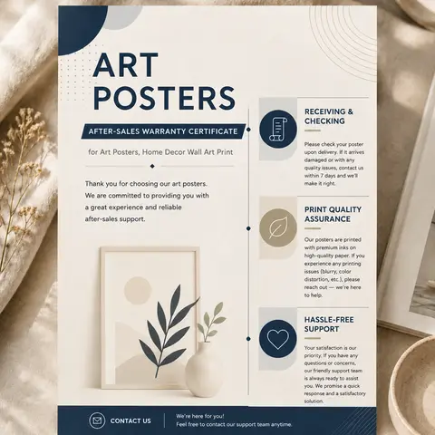 Nature Theme Home Decor Wall Art Print - High-Quality Paper Artwork, Satisfaction Guarantee, Hassle-Free Support, Seamless After-Sales Support, Odor Control, Step-by-Step Instructions for Home Supplies