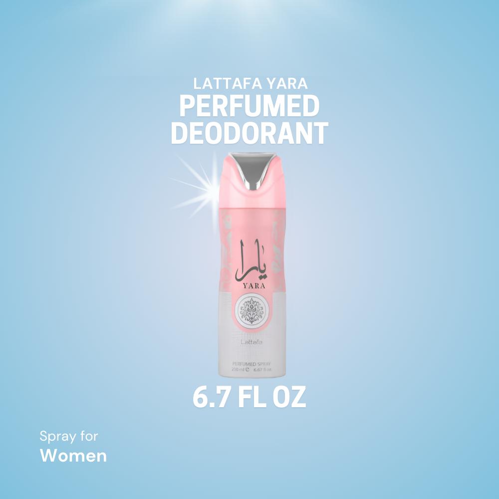 Lattafa Yara Perfumed Deodorant Spray 6.67 oz – A Luxurious Daily Floral Fragrance Scent