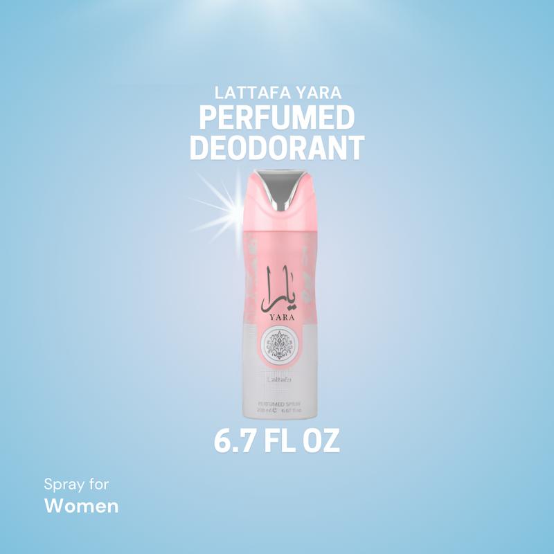 Lattafa Yara Perfumed Deodorant Spray 6.67 oz – A Luxurious Daily Floral Fragrance Scent