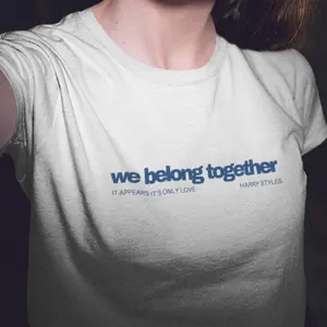 Harry Styles Concert Baby Tee T-shirt We Belong Together ,Harry Styles Inspired Vintage Tour Shirt 2026, Retro Pop Concert Graphic Tee, Music Fan Shirt, Disco Era Aesthetic T Shirt, Unisex Streetwear Tee Gift for Fans
