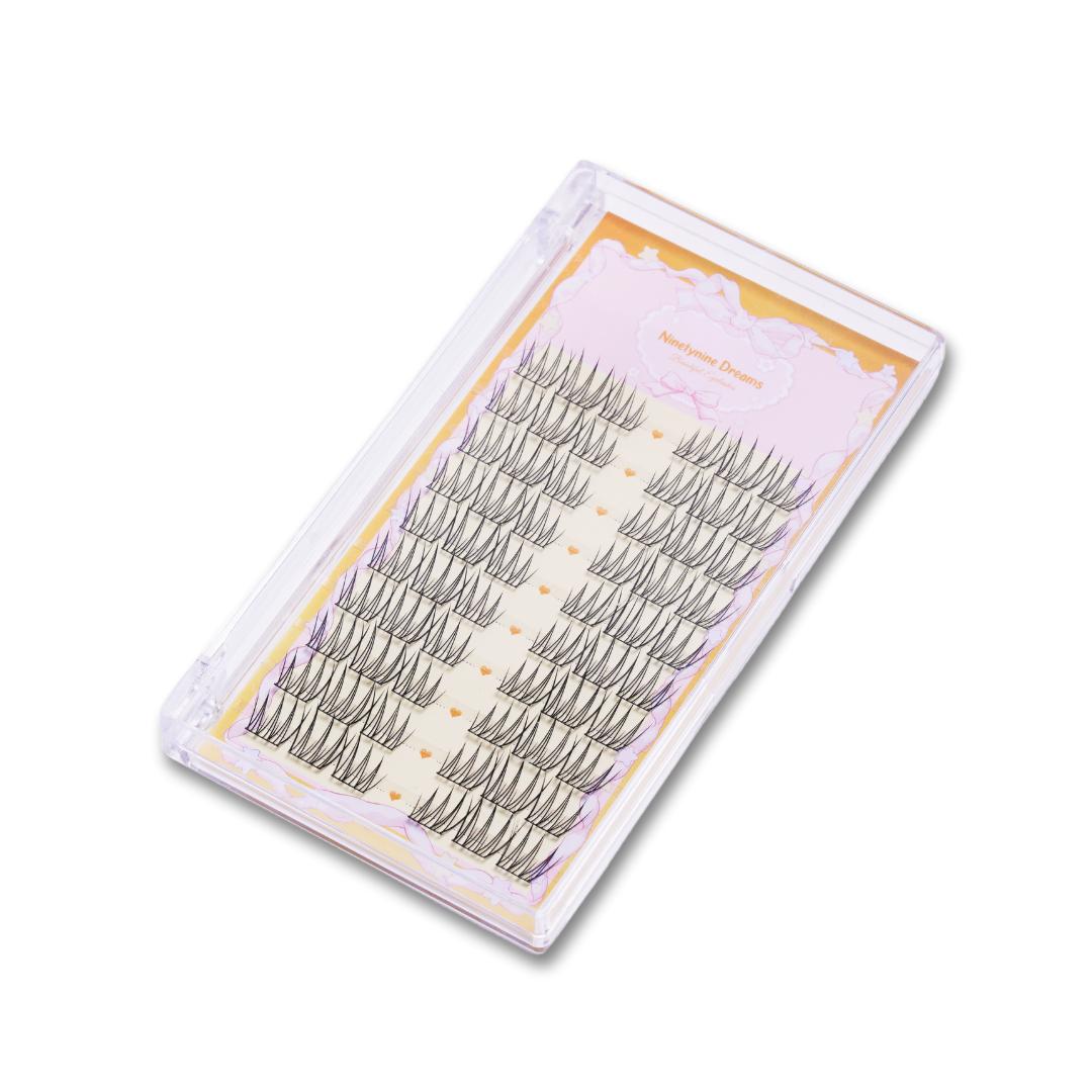 Ninetynine Dreams 60PCs idol Lashes | Natural K-Pop Style False Eyelash Clusters — Soft Lightweight Reusable Ultra-Thin Band Waterproof Long-Lasting 9-13mm C+ Curl Pre-Mapped Beginner Friendly Everyday Lashes For Natural Day-To-Day Makeup