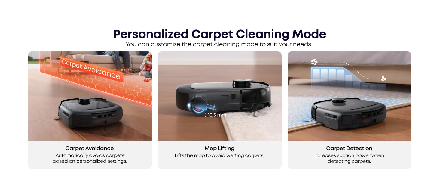eufy E25 Omni Robot Vacuum and Mop Combo,HydroJet System, 20,000Pa Turbo Suction, Zero-Tangle Design, Edge-to-Corner Deep Cleaning, Obstacle Avoidance, Auto-Empty & Self-Cleaning All-in-One Station