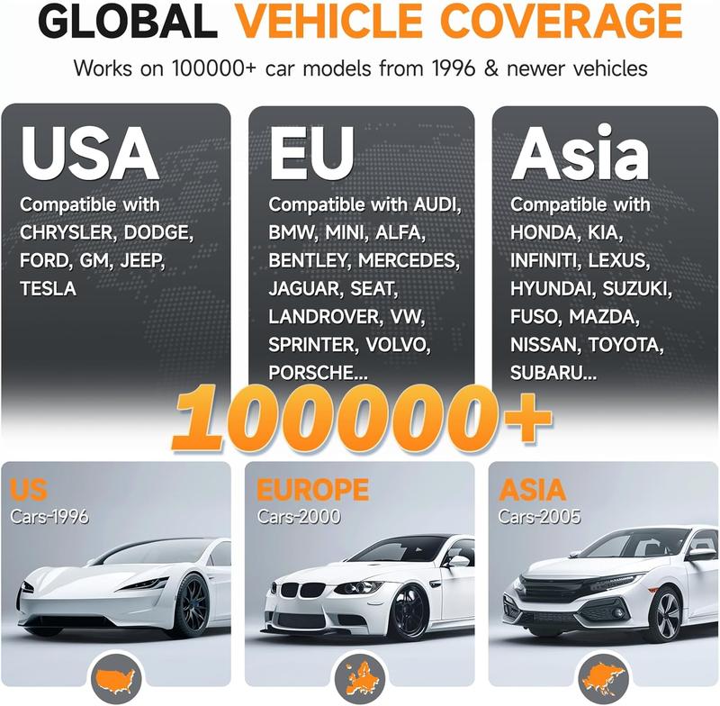 OBD2 Scanner FOXWELL NT301 Live Data Professional Mechanic OBDII Diagnostic Code Reader Tool for Check Engine Light,Support 100+ Car Brands,Free Update Lifetime