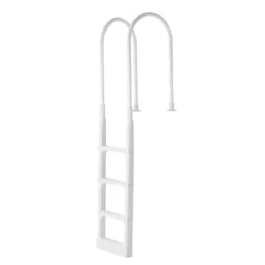 【FathersDayGift】Pool Ladder Thickened 4-Step & 2 Handrails of 300 lb Capacity for 48-54 In Pool