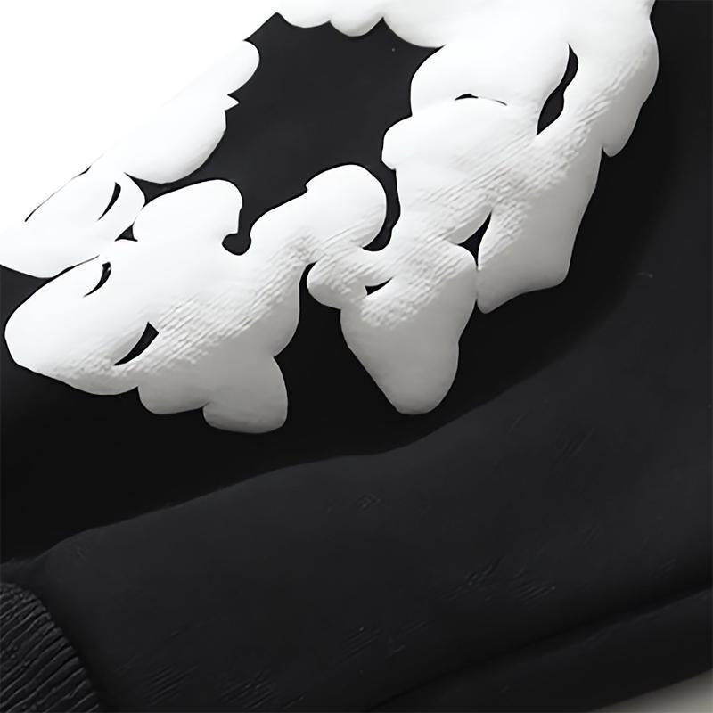 Denim Hoodie Tracksuit 2 Pieces Unisex Y2K Running Clothing Long Sleeve Hoodie Denim TtearsSweatshirt, Denim TersHoodie and PantsGift (Comes with every order)