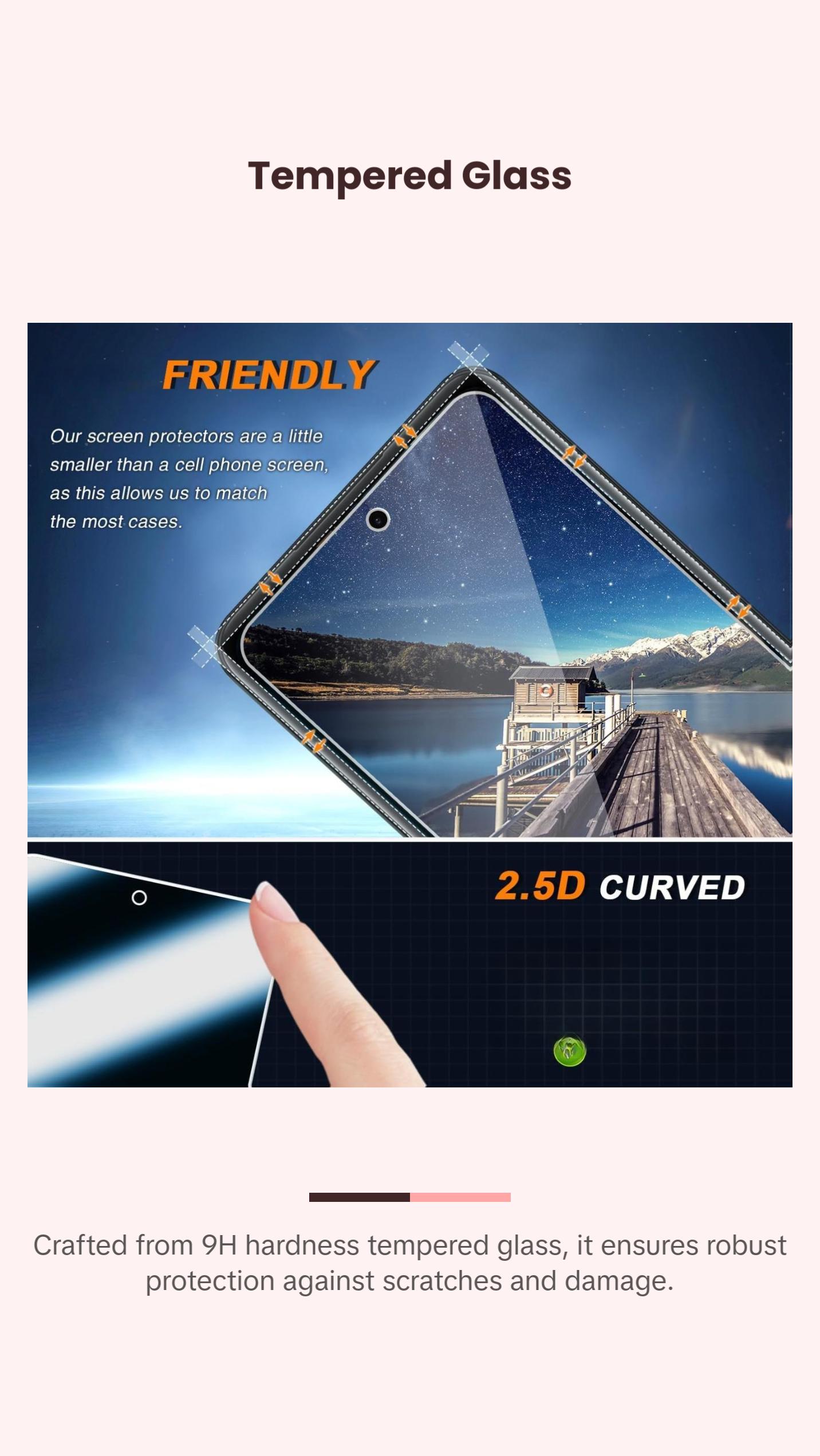 3-Pack Privacy Screen Protector for Motorola Moto G 5G 2025 Tempered Glass, Bubble Free, Easy to Install, 9H Hardness Protection Protective