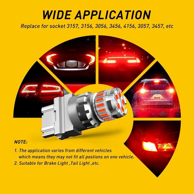 7506 1156 23LED Flash Strobe Brake Stop Light Bulbs for Audi BMW VW Mercedes RED