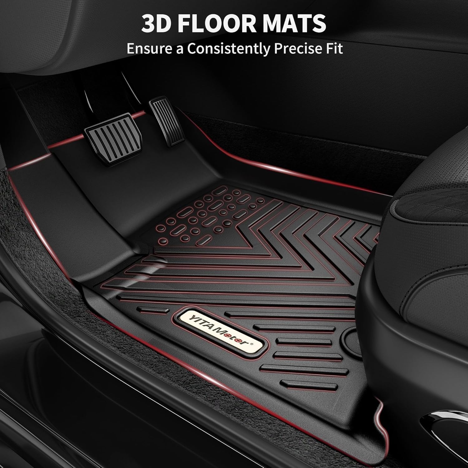 YITAMOTOR Floor Mats & Cargo Liner Fit for 2018-2025 Chevrolet Traverse 7 Seats