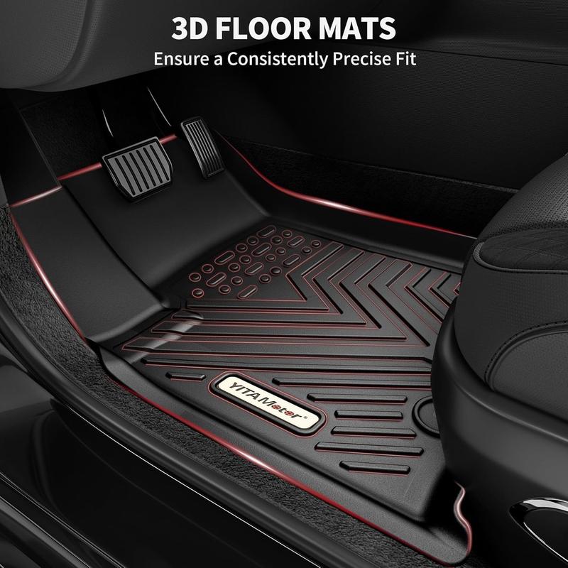 YITAMOTOR Floor Mats & Cargo Liner Fit for 2018-2025 Chevrolet Traverse 7 Seats, Custom Fit All-Weather TPE Rubber Car Mats Liners Chevy Traverse Accessories