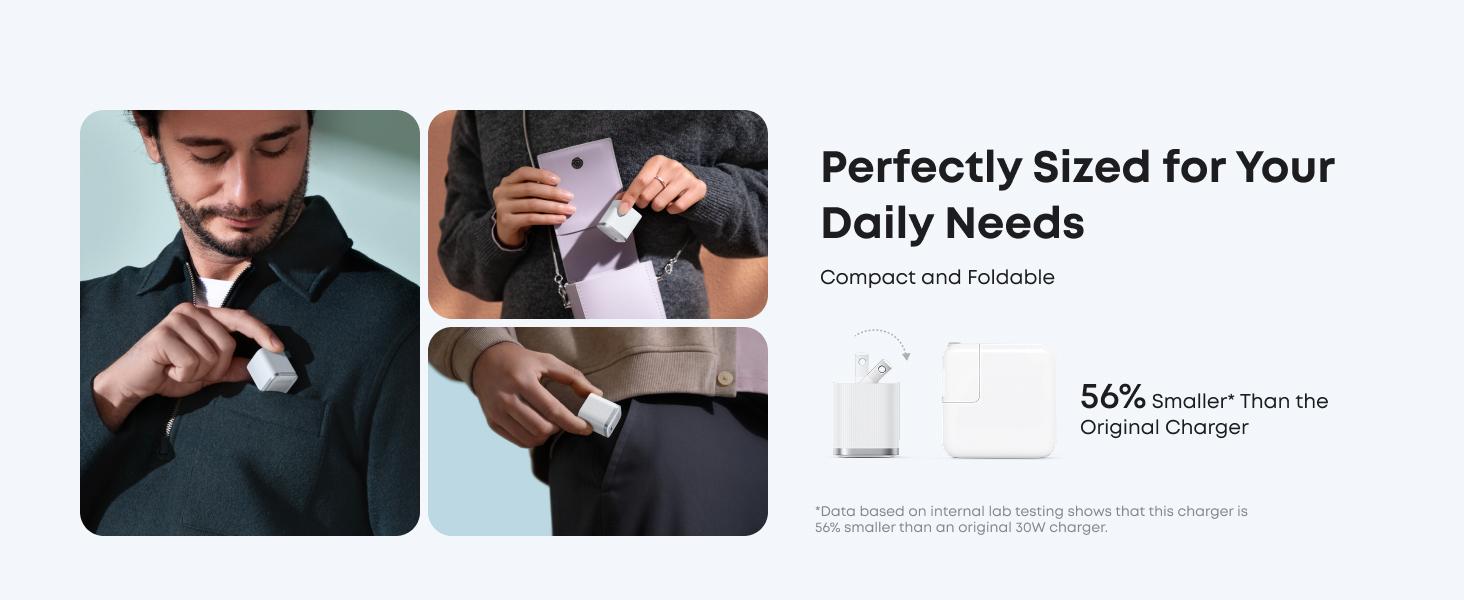 Anker Nano Charger (45W) with 6 ft USB-C Cable, Compact Foldable Plug, Compatible with iPhone 17 / 16 Series, iPad, Pixel 9, Galaxy S25 Ultra / S24, and More