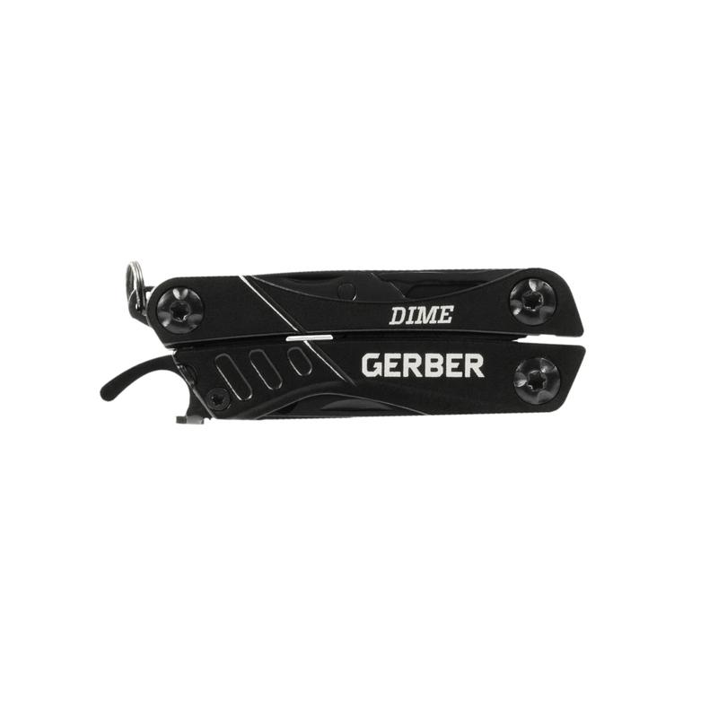 Gerber Gear Dime 12-in-1 Mini EDC Multitool - Needle Nose Pliers, Pocket Knife, Keychain, Bottle Opener - Gifts for Men, EDC Gear and Equipment